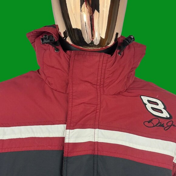 VTG Chase Authentics" Dale Earnhardt Jr. #8 Budweiser Hooded Parka - Picture 4 of 8